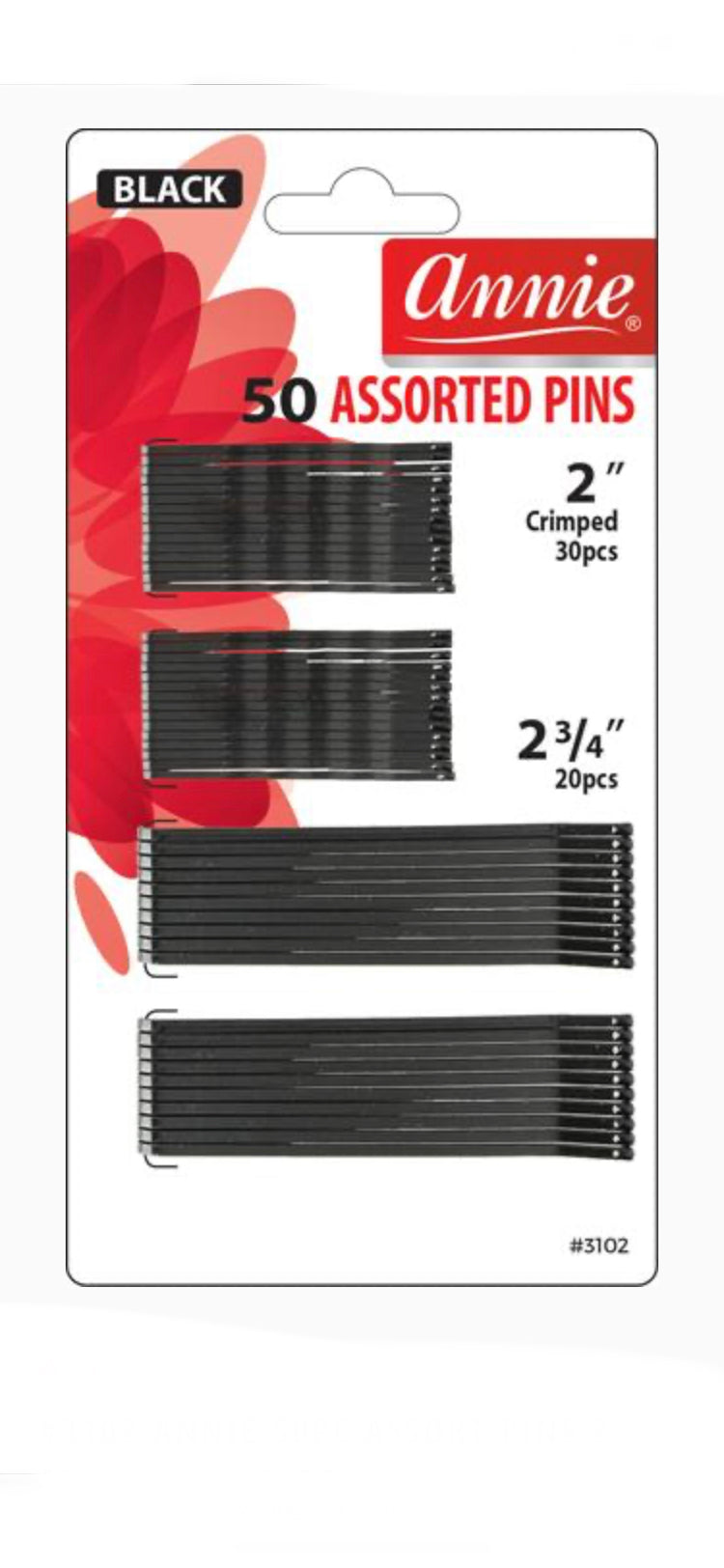 Annie 50PCS Assort Pins 2'' & 2 3/4''