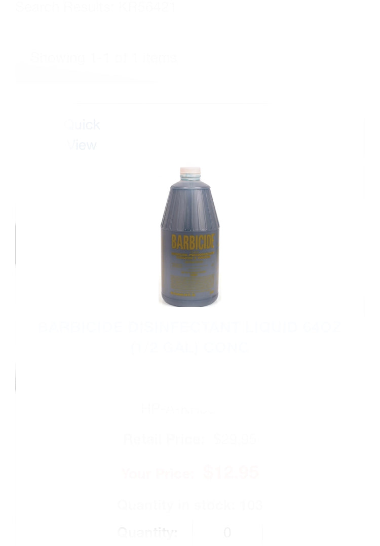Barbicide Disinfectant Liquid