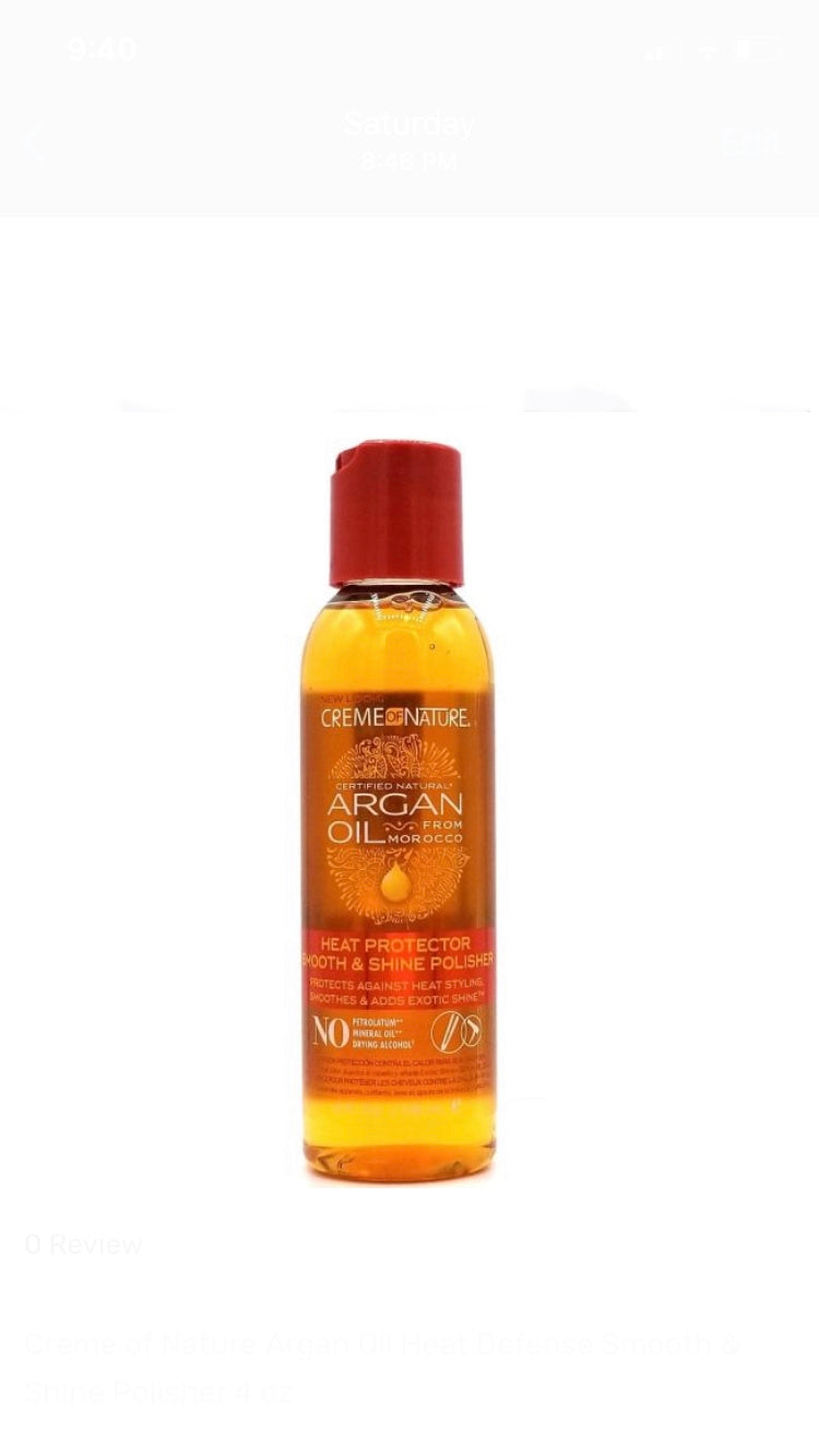 Creme of Nature Argan Oil Heat Defense Smooth & Shine Polisher