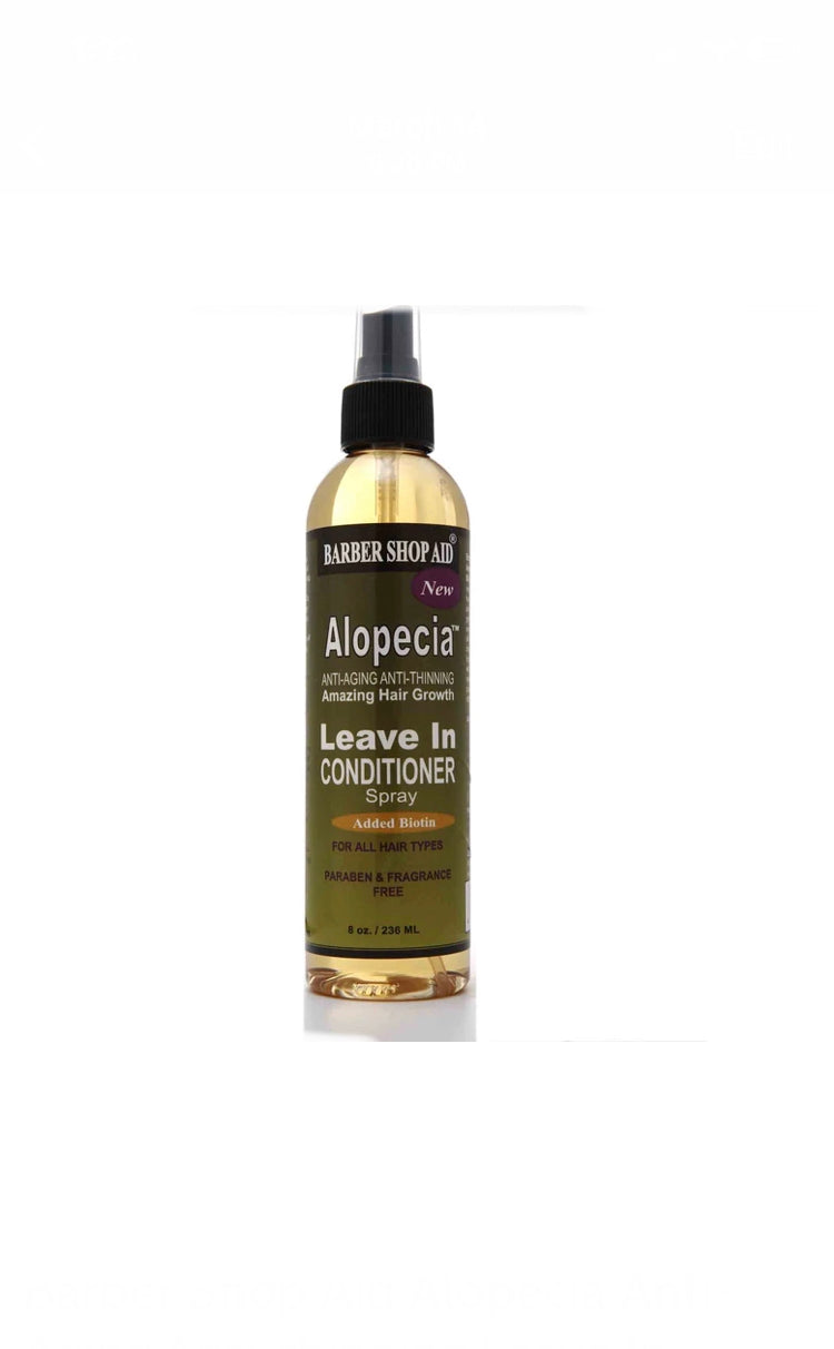 Barber Shop Aid Alopecia