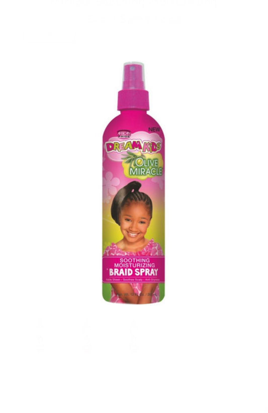 African Pride Dram Kids Olive Miracle Soothing Moisturizing Braid Spray 12oz