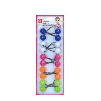 Ponytail Holders 10 pack - 20mm - Mixed Colors