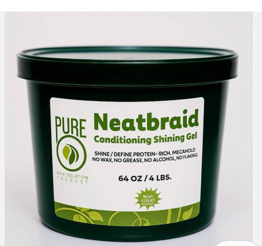 PURE NATURAL NEATBRAID CONDITION SHINE GEL 4LBS