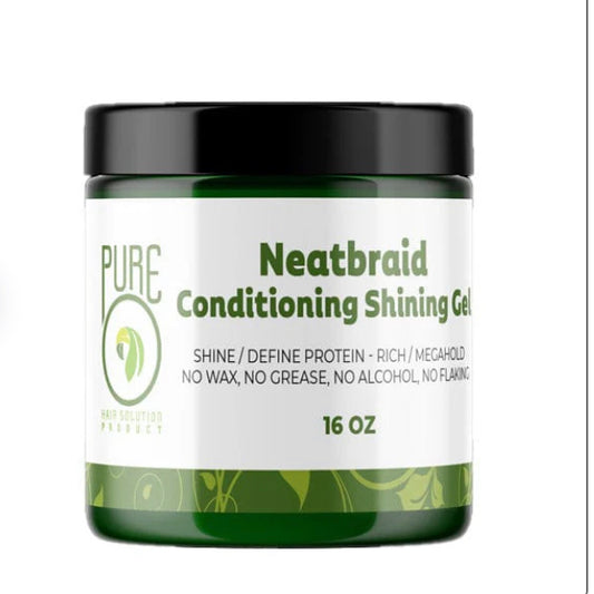 PureO Natural Neatbraid Conditioning Shine Gel 16.oz