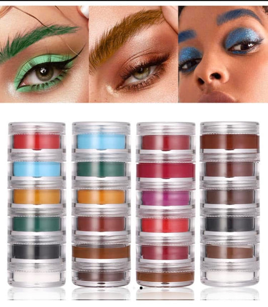 YABAOLIAN Eyebrow Cream Waterproof Eye Brow Matte Eyebrows Pomade Gel Long Lasting Eyeliner Sweatproof Eye