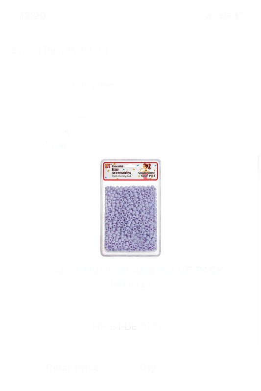 Small Round Beads Value Pack Clear