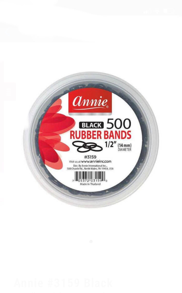 Annie Black 1/2 Rubber Bands