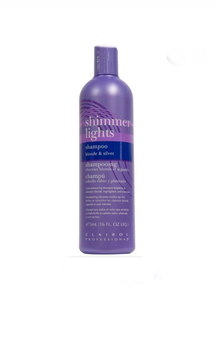 Clairol Professional Shimmer Lights Blonde and Silver Shampoo 16oz