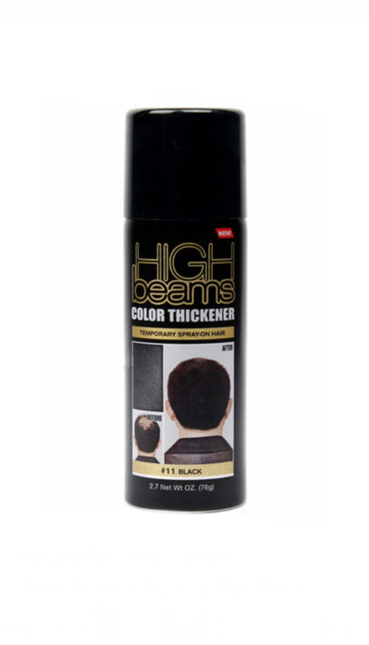 High Beams Color Thickener Spray for Men Black 2.7oz