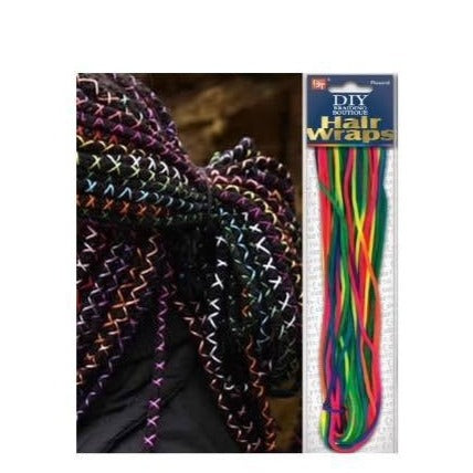 DIY Hair Braiding Wraps - Rainbow