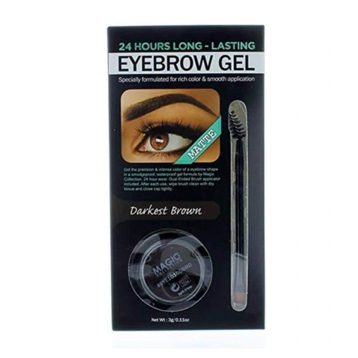 Eyebrow Gel + Brush Waterproof and Smudge proof Formula 24 hrs Long Lasting by Magic